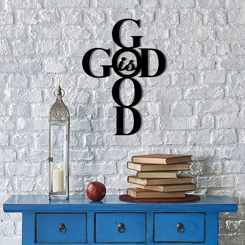 "God Is Good" Handmade Metal Wall Decor by Divina