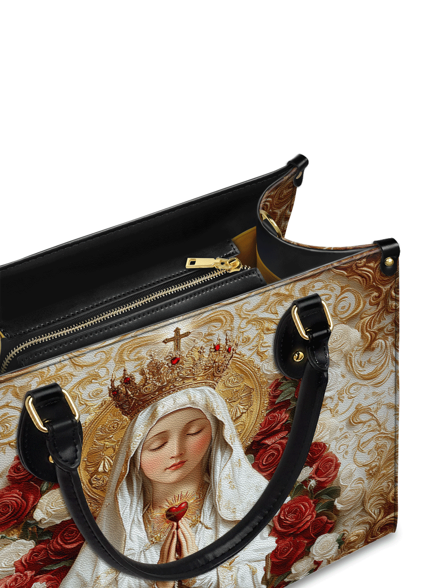 Divina Lady of Fatima Elegance Leather Bag