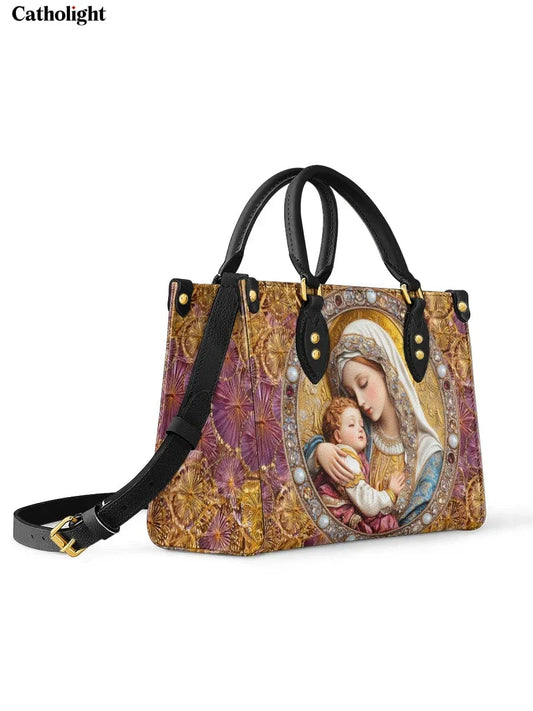 Divina  Divine Madonna And Child Leather Bag