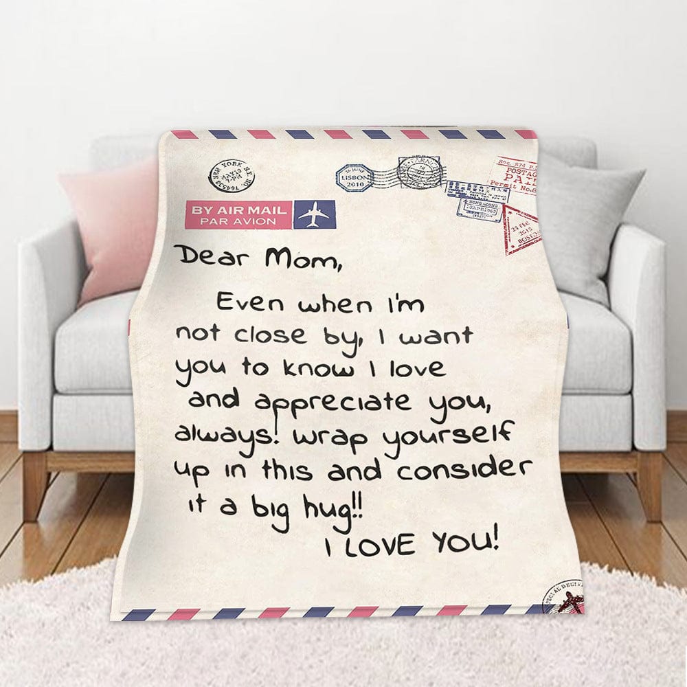 Dear Mom, I Love You Blanket by Divina