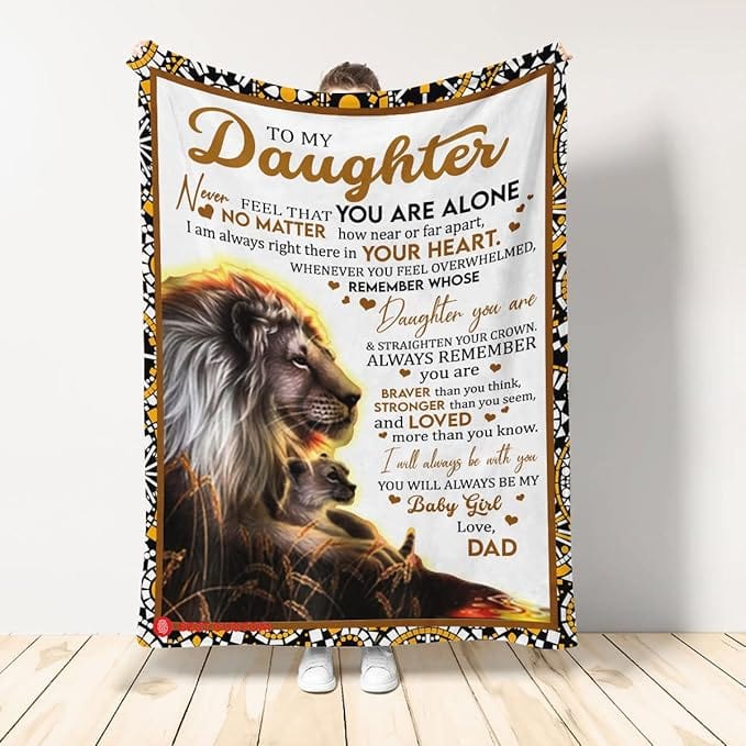 Always With You – To My Daughter Blanket by Divina