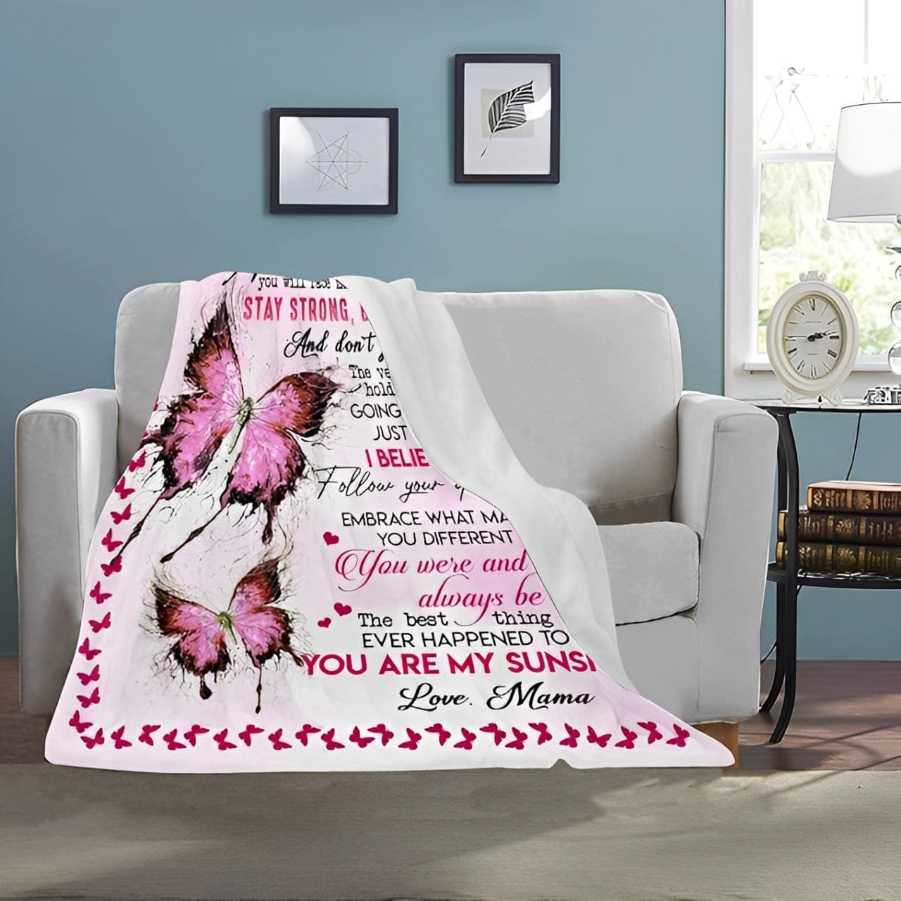Stay Strong, Be Confident – To My Daughter Blanket by Divina