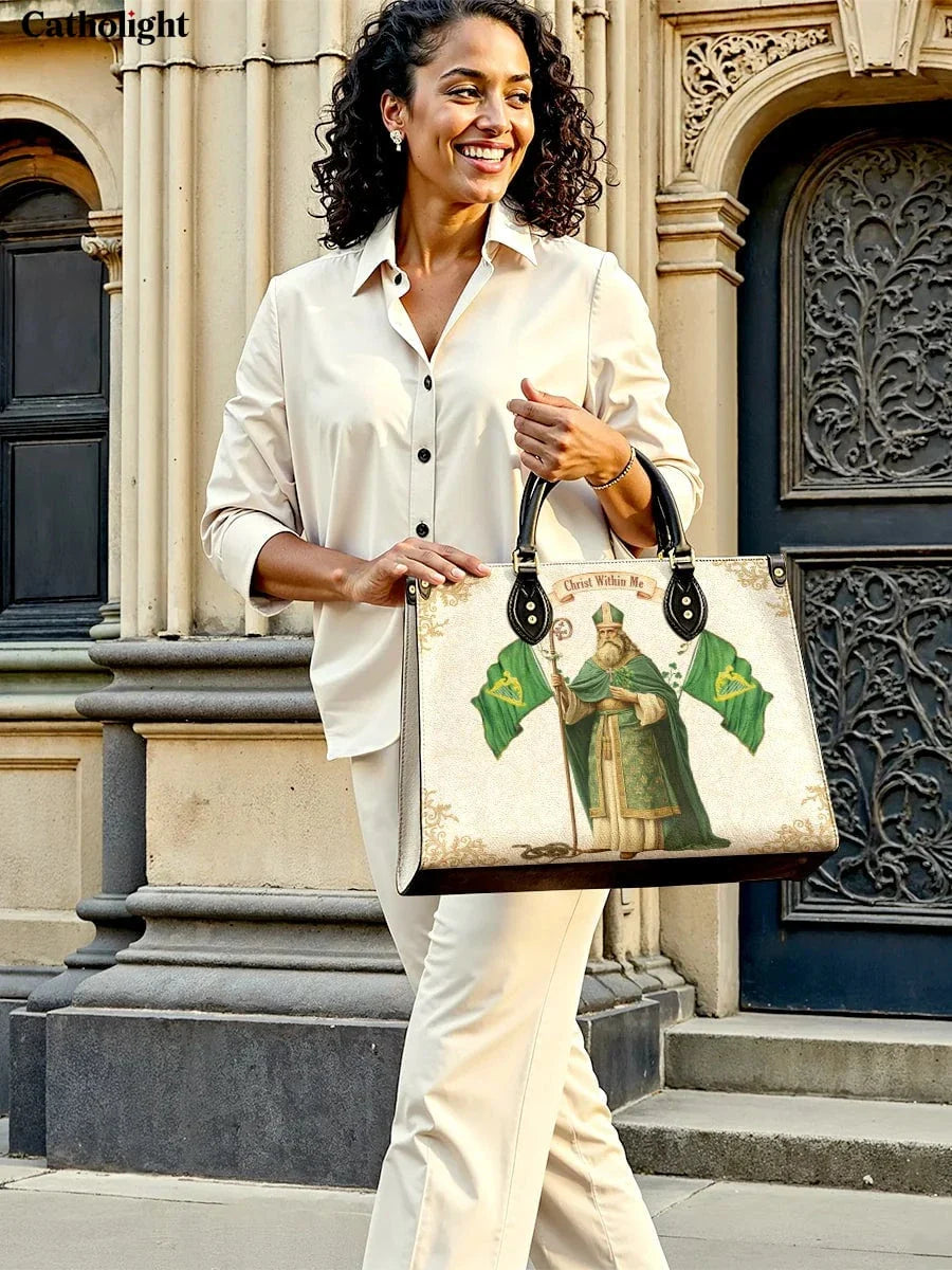 Divina  Saint Patrick's Devotion Leather Bag