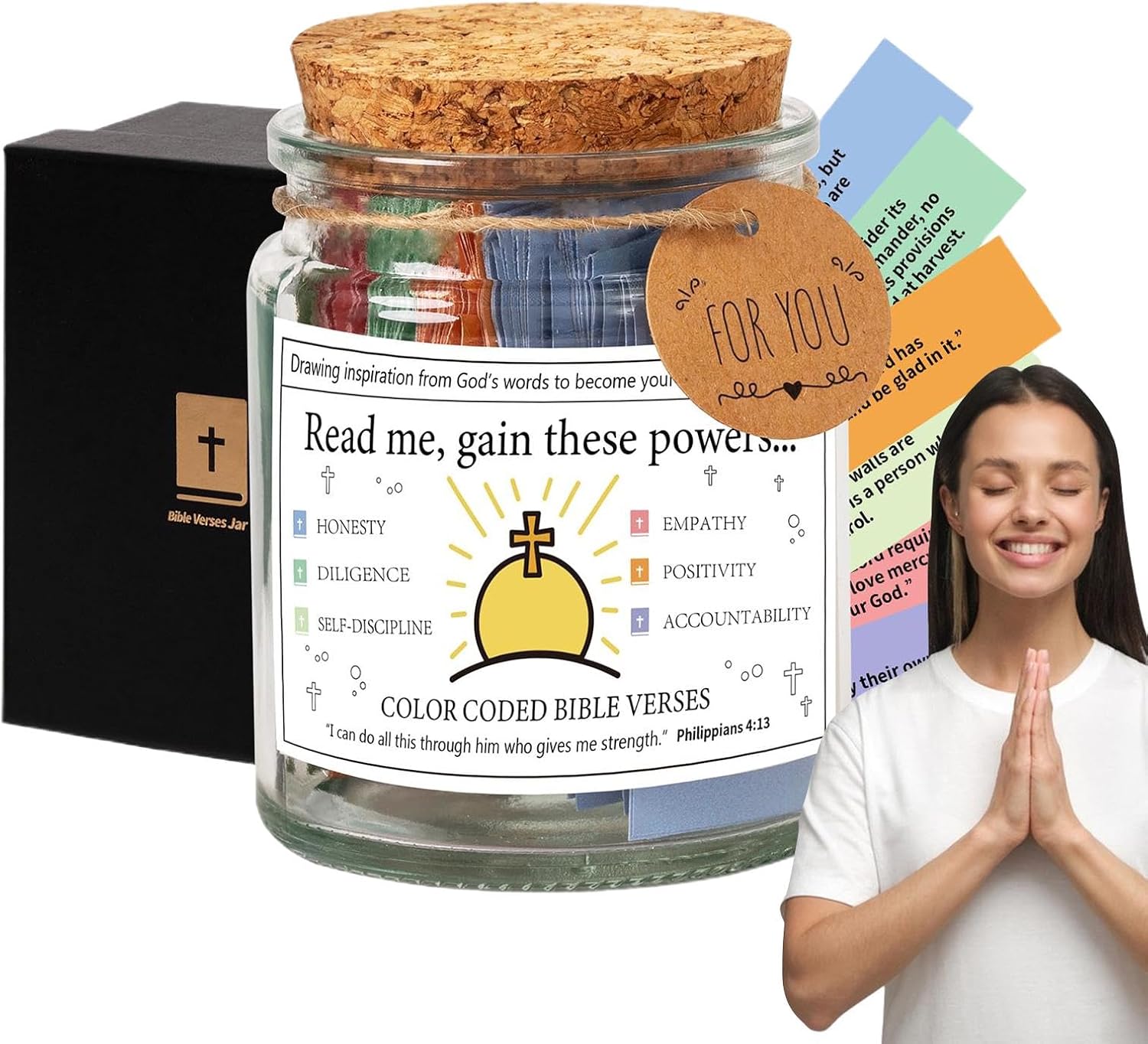 Handmade 90 Day Gain Powers Jar (Comes With Christian Gift Box) (GIFTING OFFER)