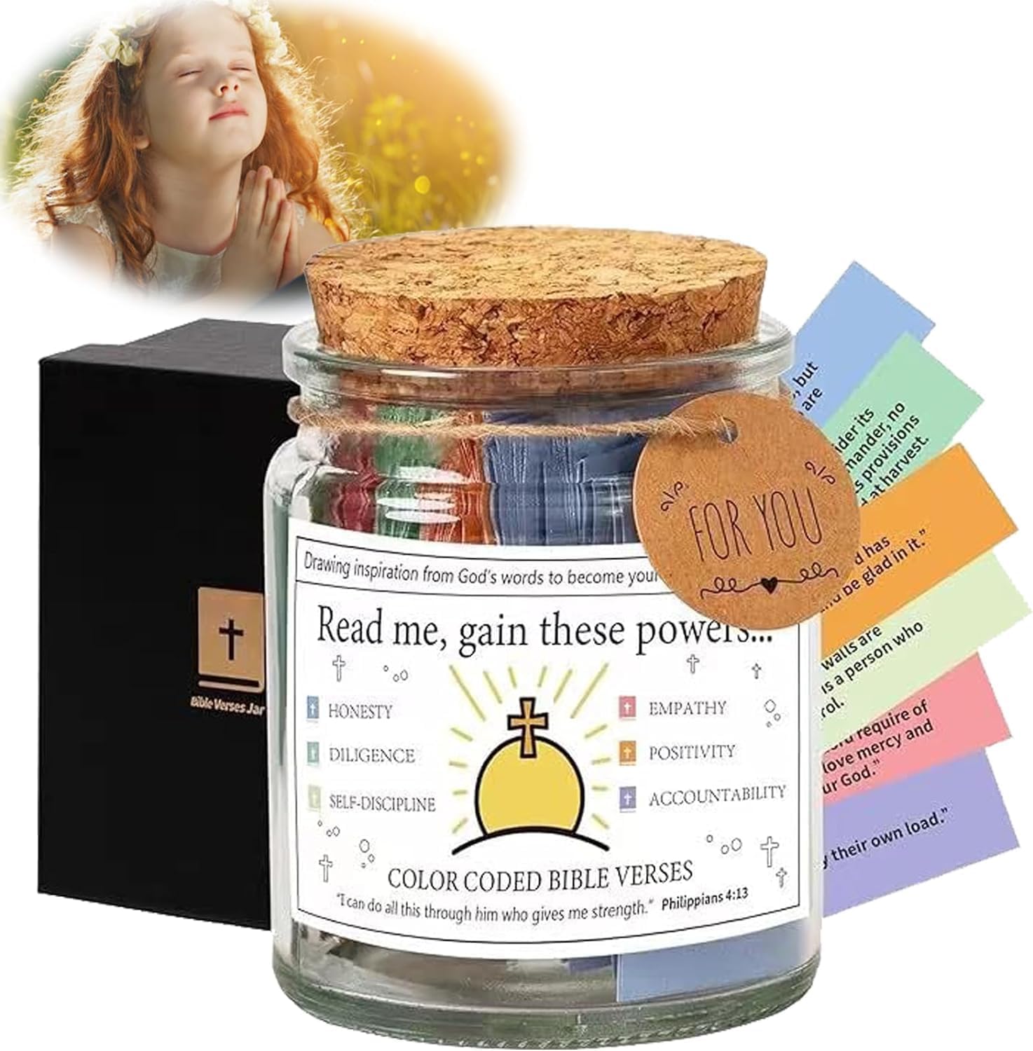 Handmade 90 Day Gain Powers Jar (Comes With Christian Gift Box) (GIFTING OFFER)