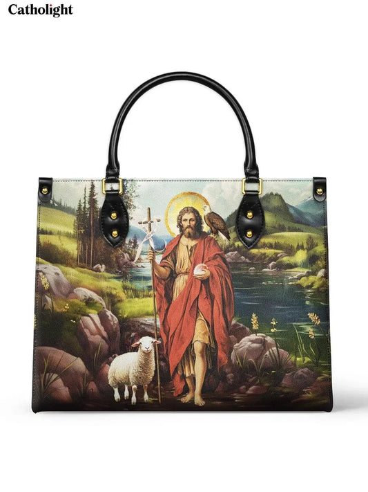 Divina  Saint John The Baptist Shepherd Leather Bag