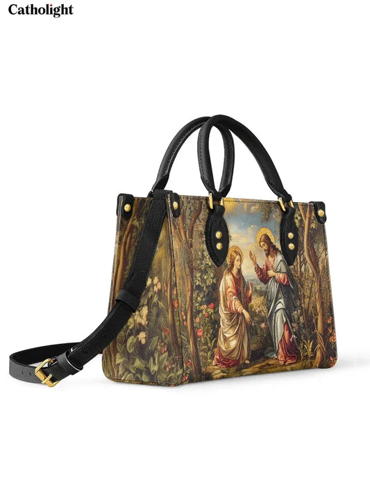 Divina  Christ and Mary Magdalene Leather Bag