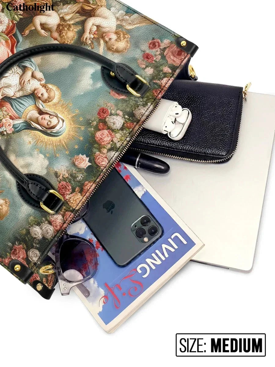 Divina  Halo Of Roses Leather Bag