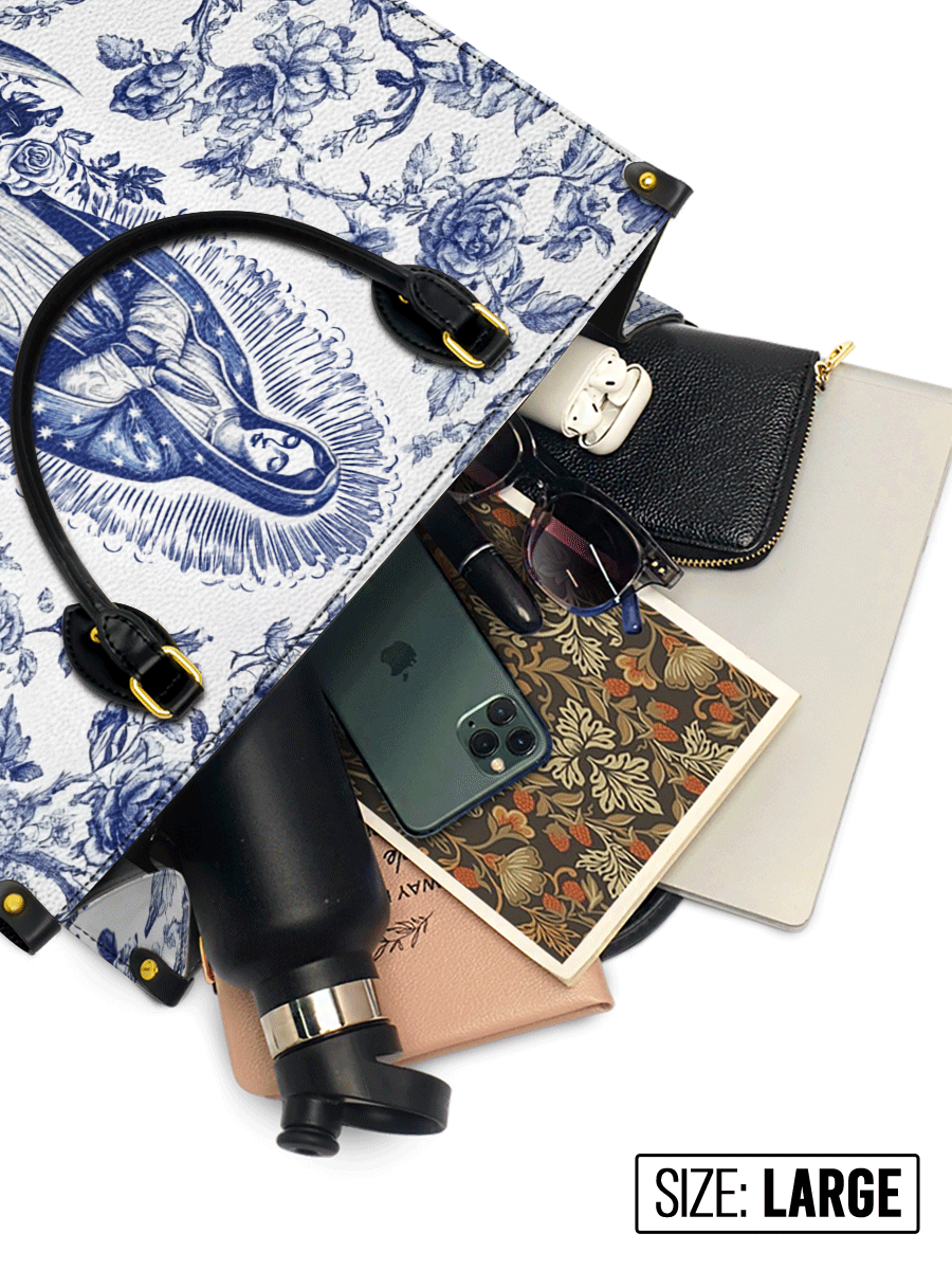 Divina Sacred Serenity Virgin Mary Leather Bag