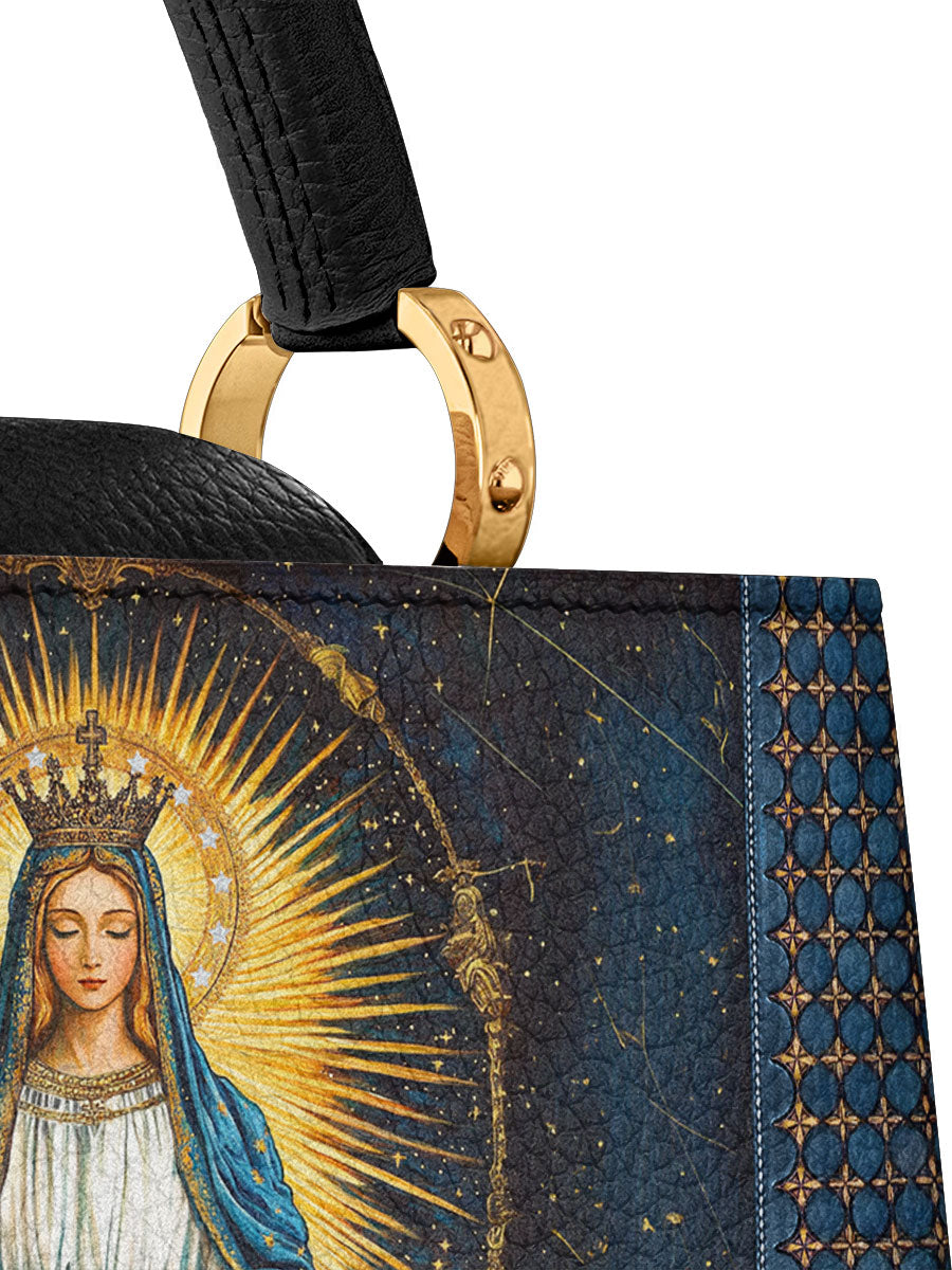 Divina Celestial Devotion Leather Satchel Bag