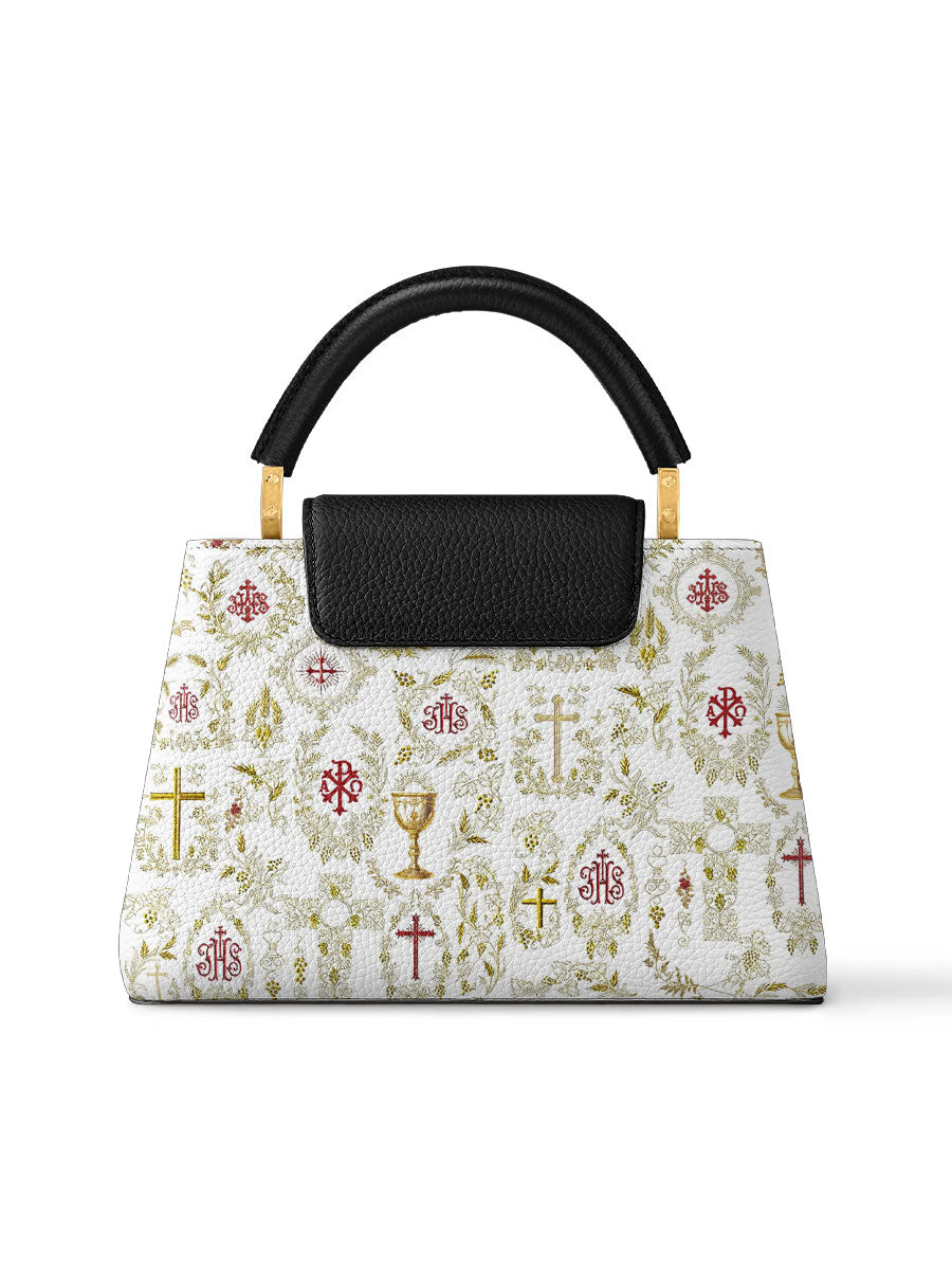 Divina The Timeless Faith Leather Satchel Bag