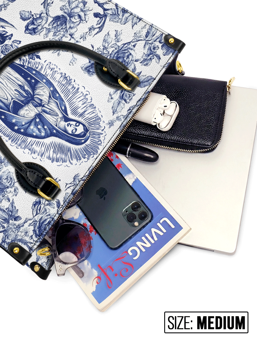 Divina Sacred Serenity Virgin Mary Leather Bag