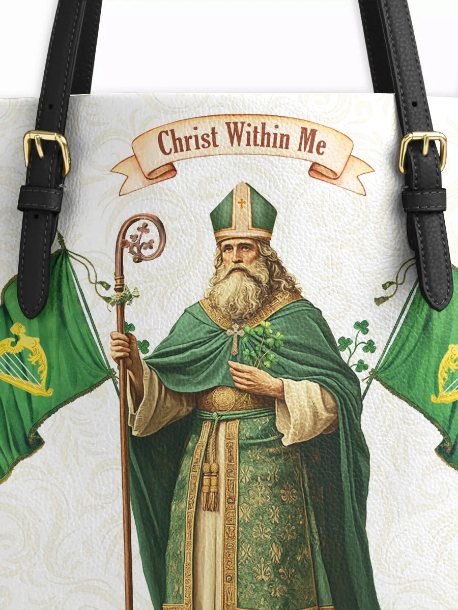 Divina Saint Patrick's Devotion Leather Tote Bag