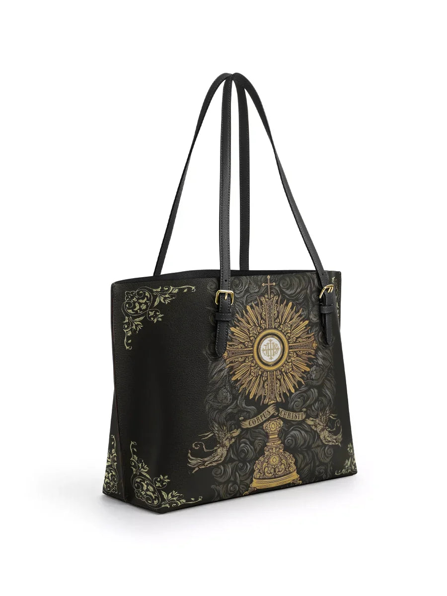 Divina The Corpus Christi Elegance Leather Tote Bag
