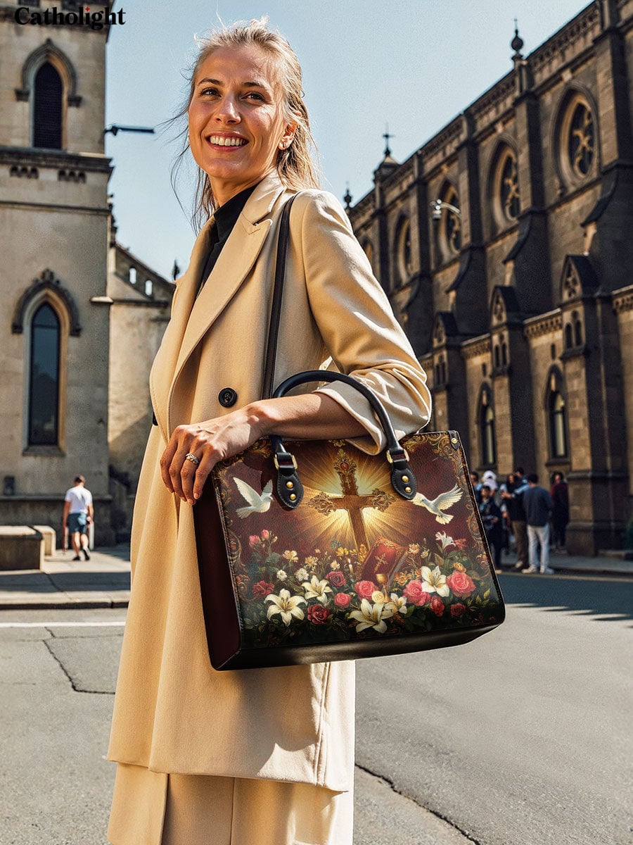 Divina  Radiance of the Cross Leather Bag