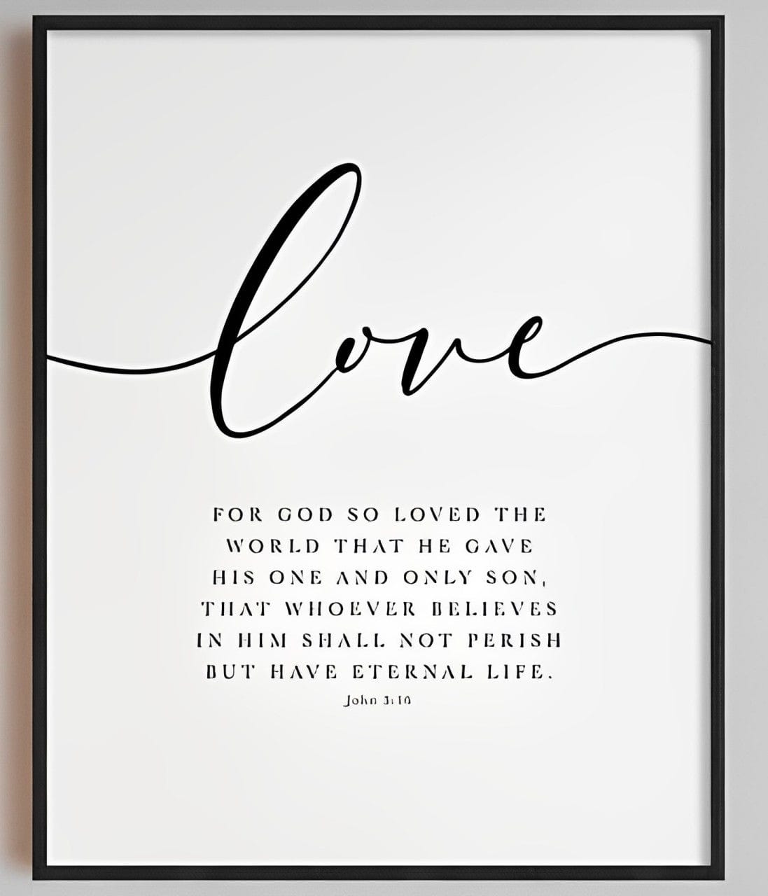 Handmade (Faith Hope Love) Bible Verse Canvas by Divina