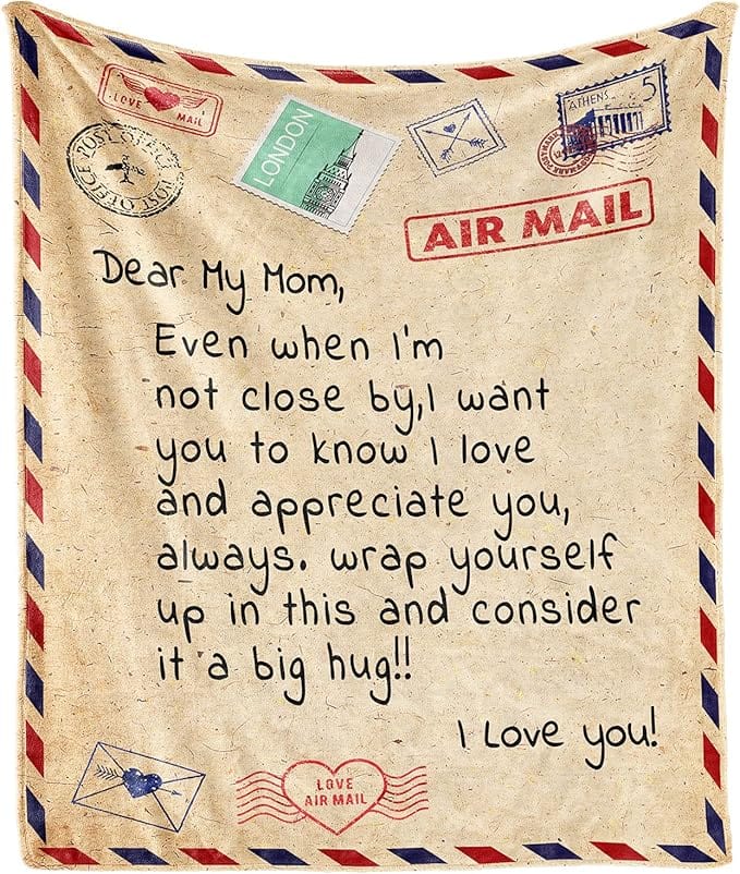 Dear Mom, I Love You Blanket by Divina