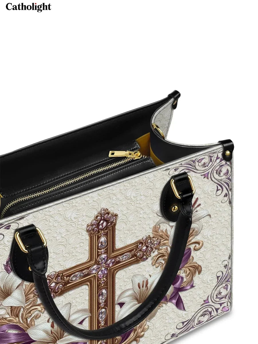 Divina  Faith & Florals Leather Bag