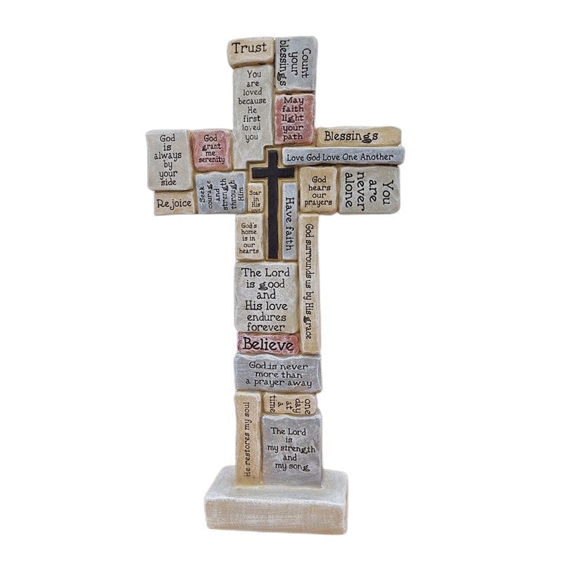"Faith" Handmade Cross Statue by Divina