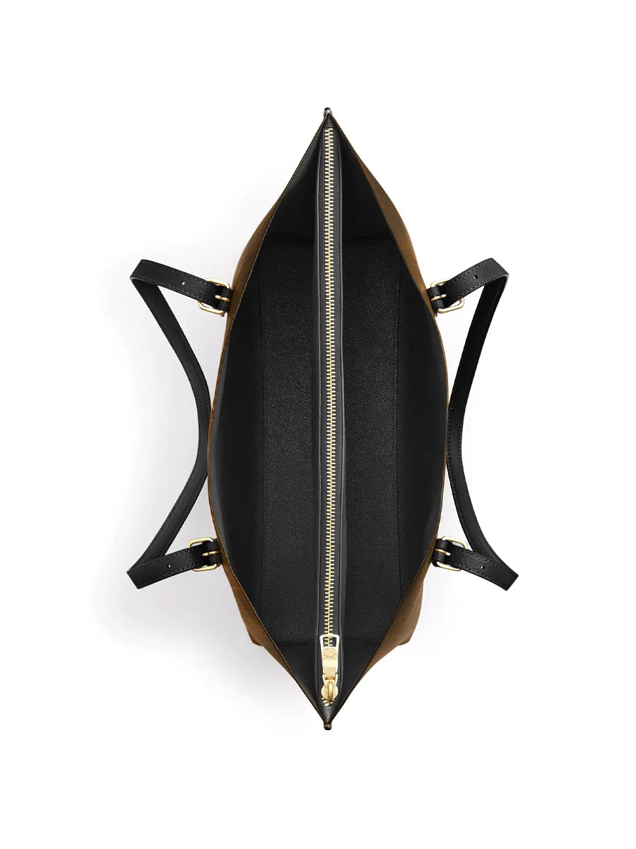 Divina The Lily Of Purity Leather Tote Bag