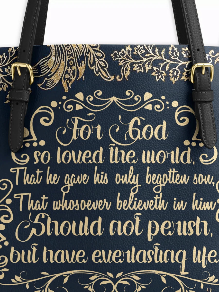 Divina Everlasting Life Leather Tote Bag