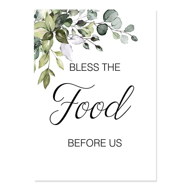 Handmade (Food Family Love) Canvas by Divina