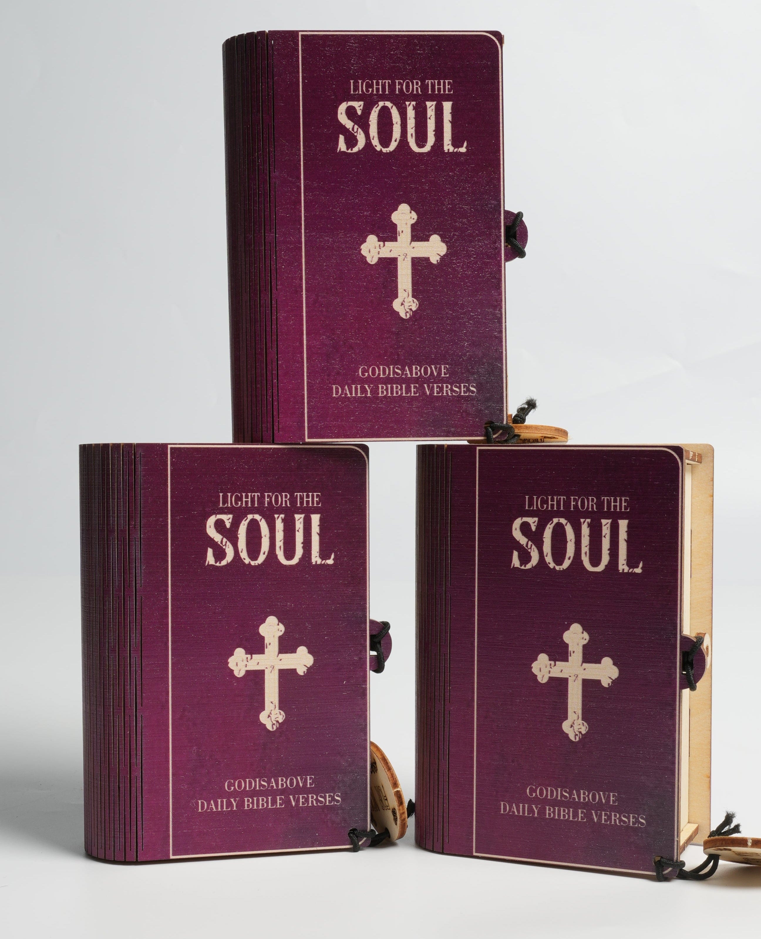 (GIFTING OFFER) Handmade Wooden Box 90 Day Bible Verses (Comes With Christian Gifts)