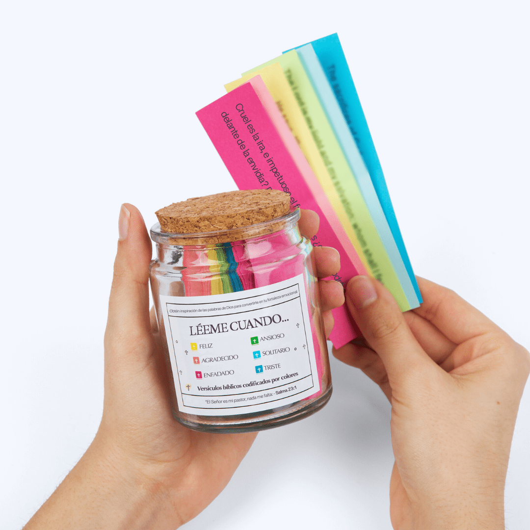 Tarro de Versiculo Bíblico (90 Días) | Hecho a mano (Comes With Christian Gift Box)