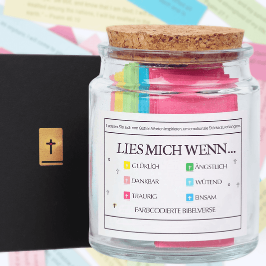 Handgemachte 90 Tage Bibel Verse Jar (Kommt mit Christlichen Geschenk-Box)