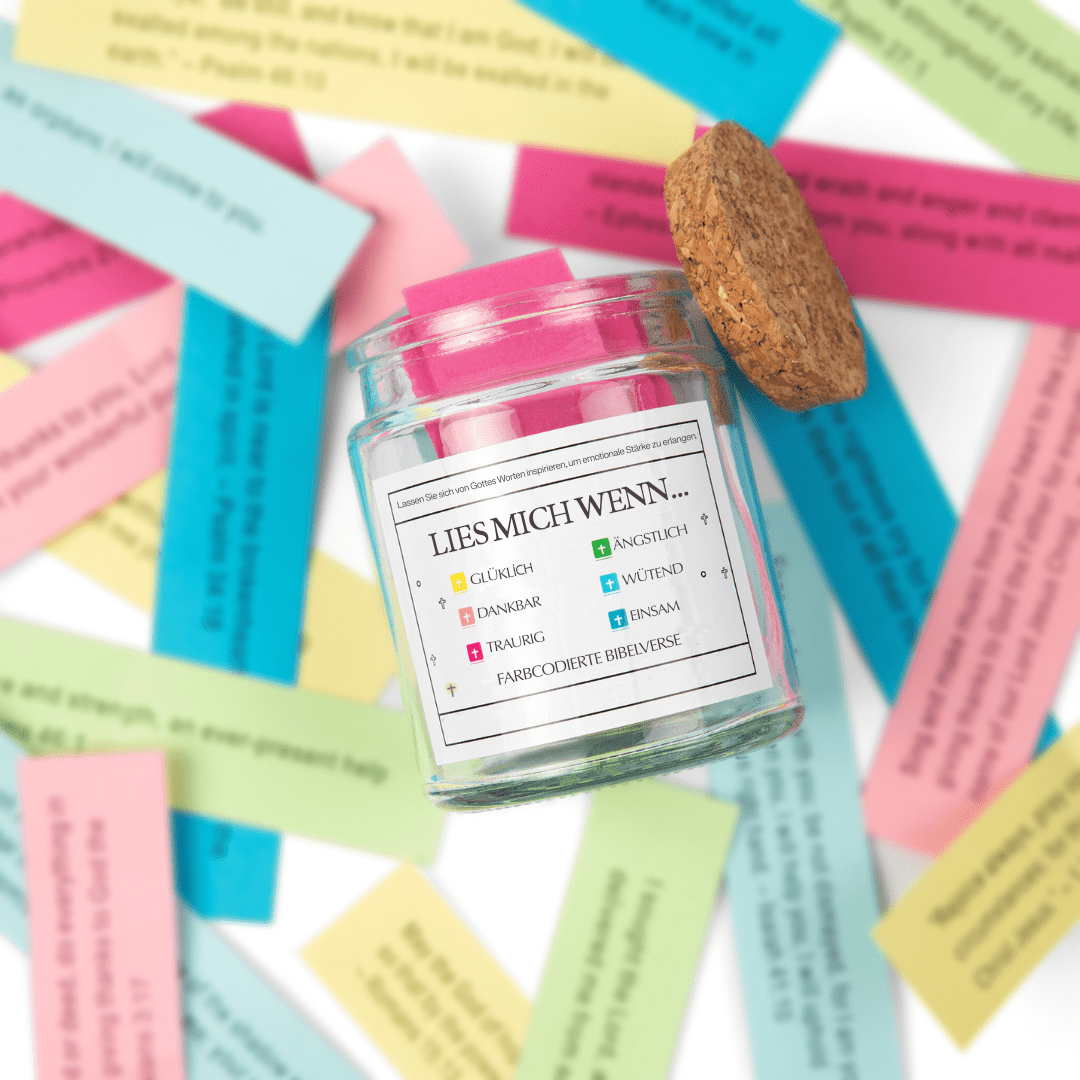 Handgemachte 90 Tage Bibel Verse Jar (Kommt mit Christlichen Geschenk-Box)
