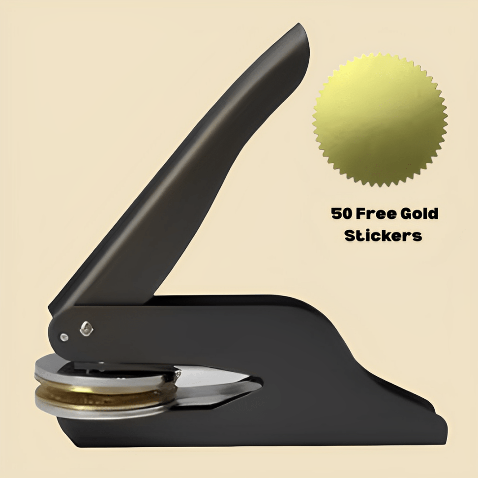 Divina Custom Book Embosser (Comes with free embosser gift box)