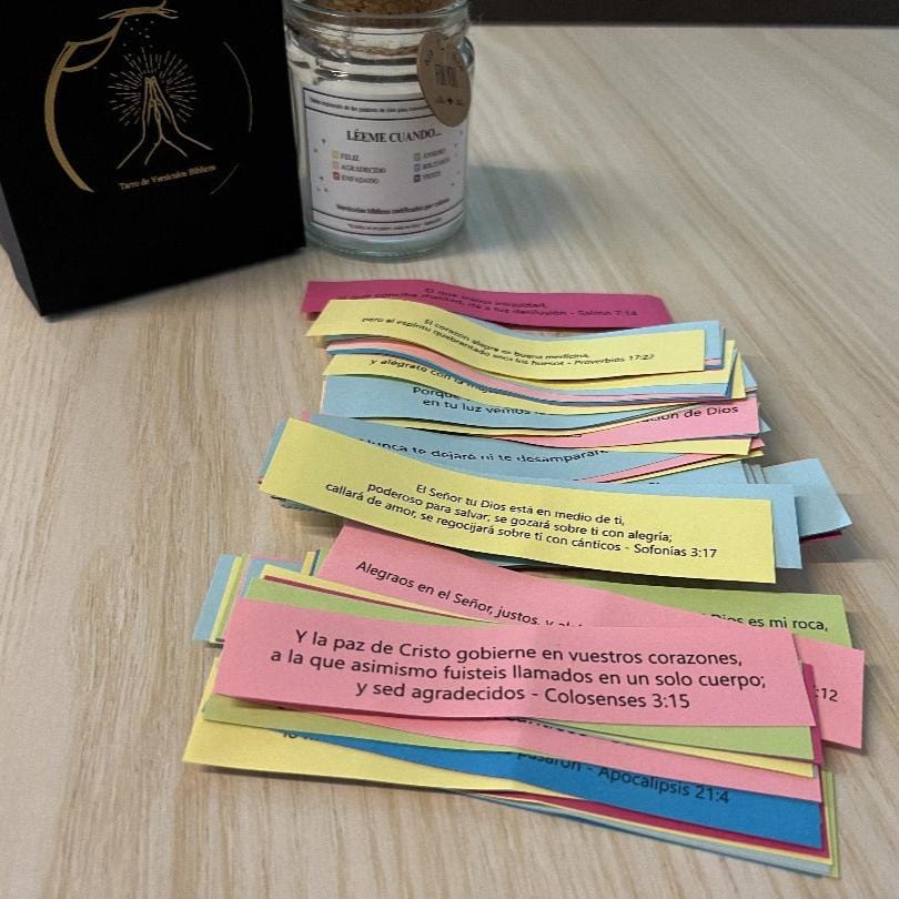 Tarro de Versiculo Bíblico (90 Días) | Hecho a mano (Comes With Christian Gift Box)