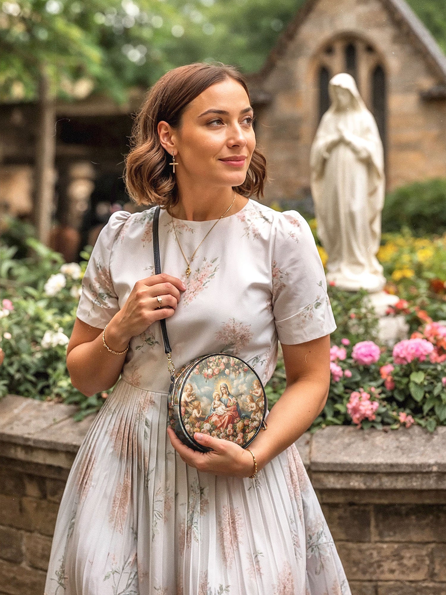 "Rosaria" Circle Crossbody Bag