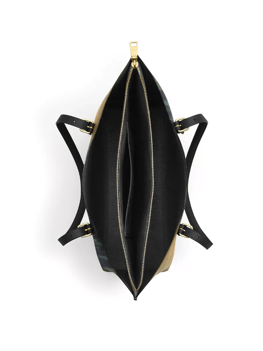 Divina The Divine Shepherd's Grace Leather Tote Bag
