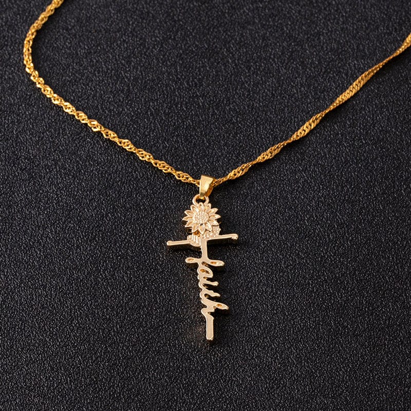 "Faith" Sunflower Necklace by Divina