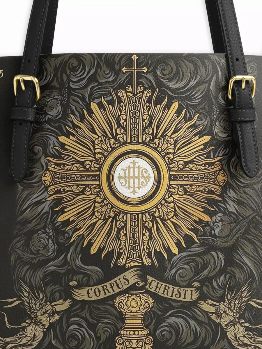 Divina The Corpus Christi Elegance Leather Tote Bag
