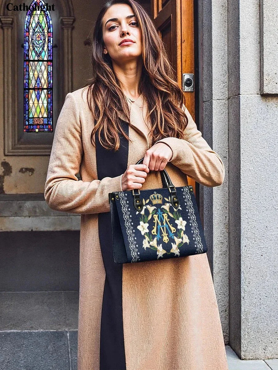 Divina  Crown Of Grace Leather Bag