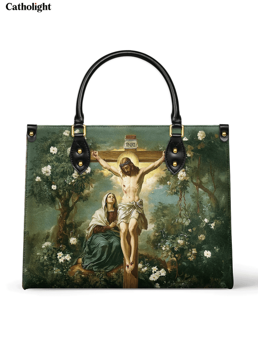 Divina  The Cross of Redemption Leather Bag