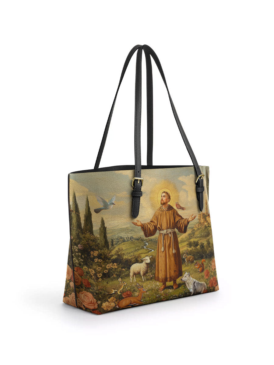Divina The Spirit of Nature Leather Tote Bag