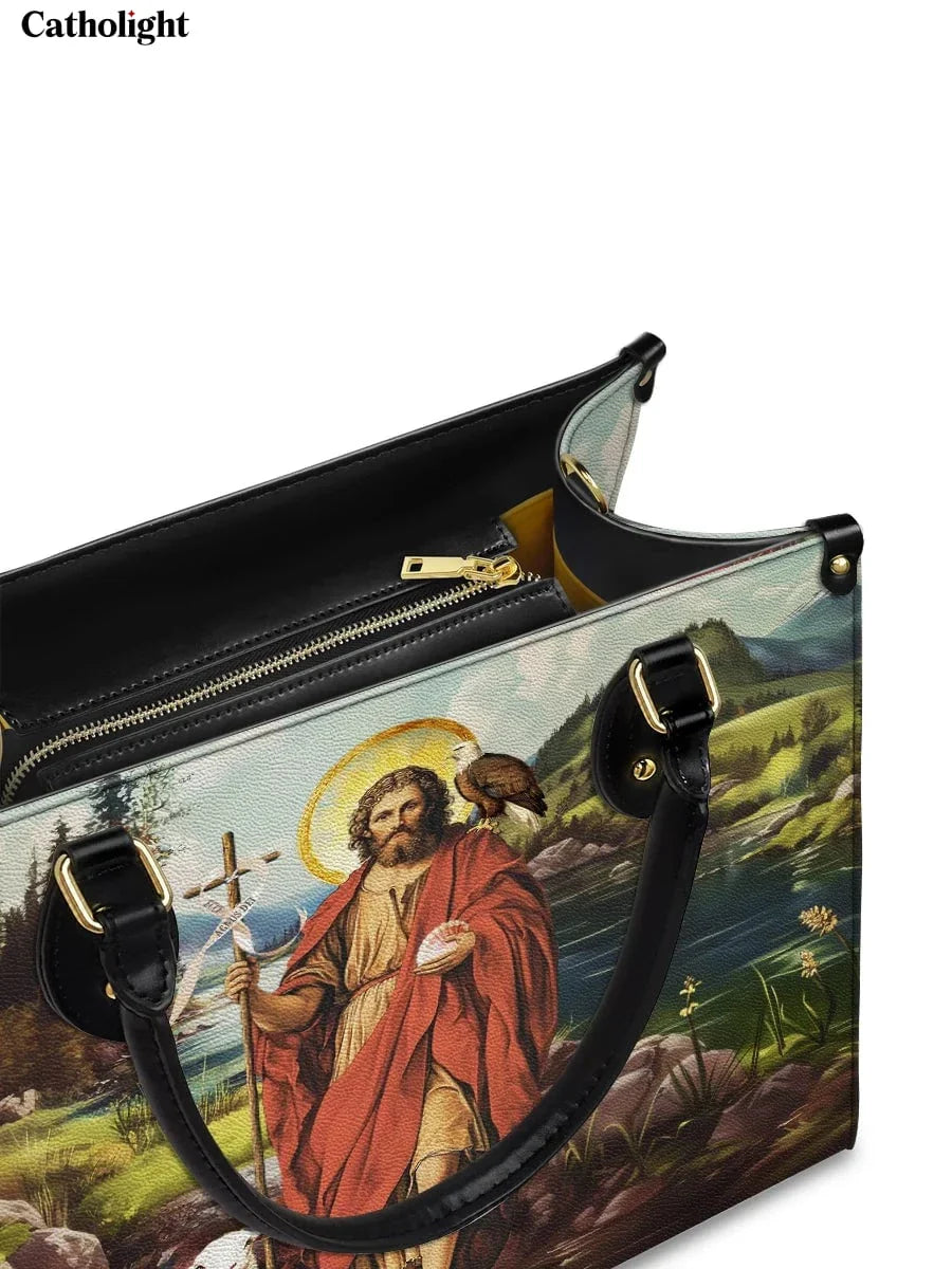 Divina  Saint John The Baptist Shepherd Leather Bag