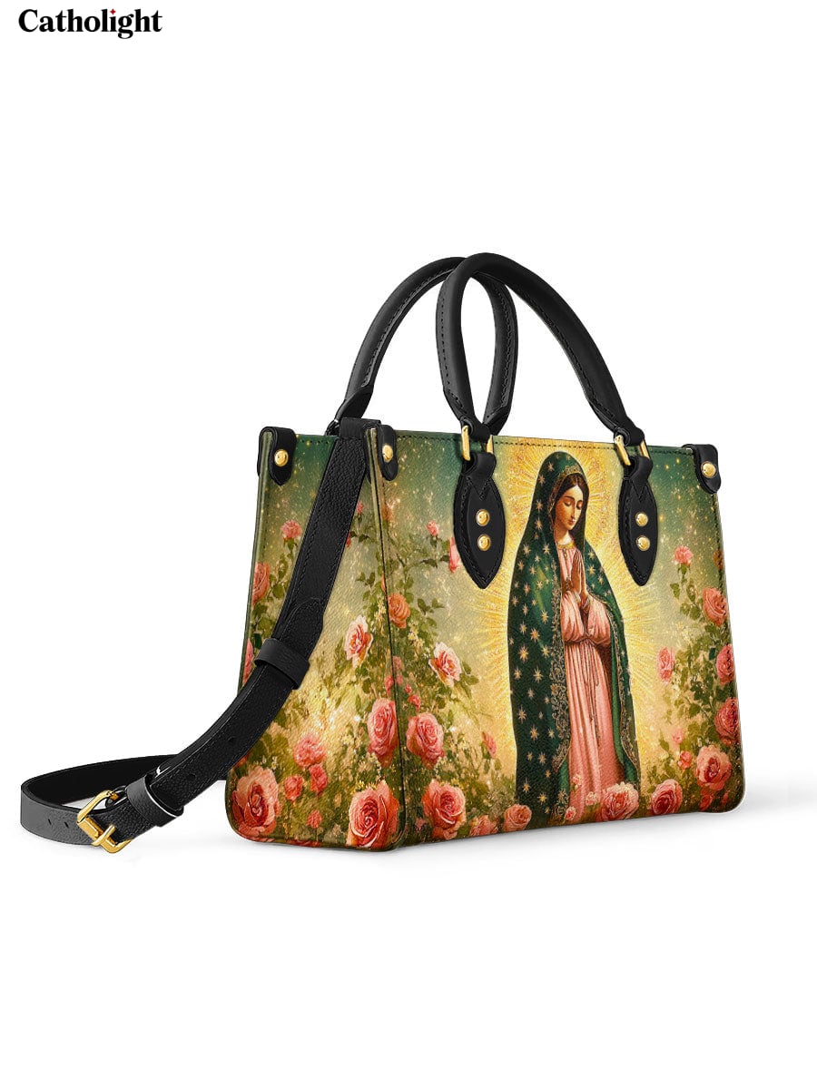 Divina  Roses of Guadalupe Leather Bag