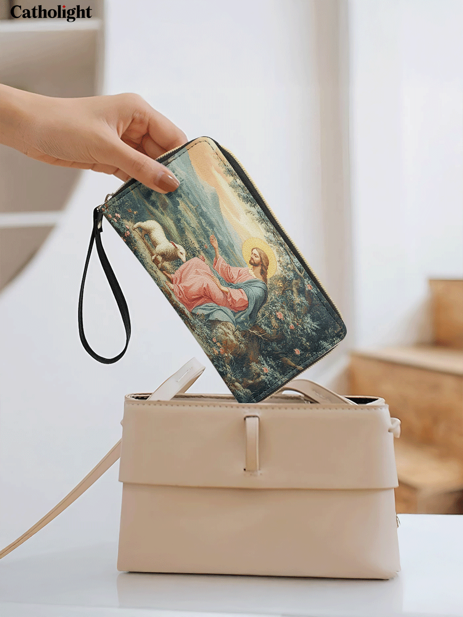 Divina  The Shepherd's Grace - Leather Wallet Purse