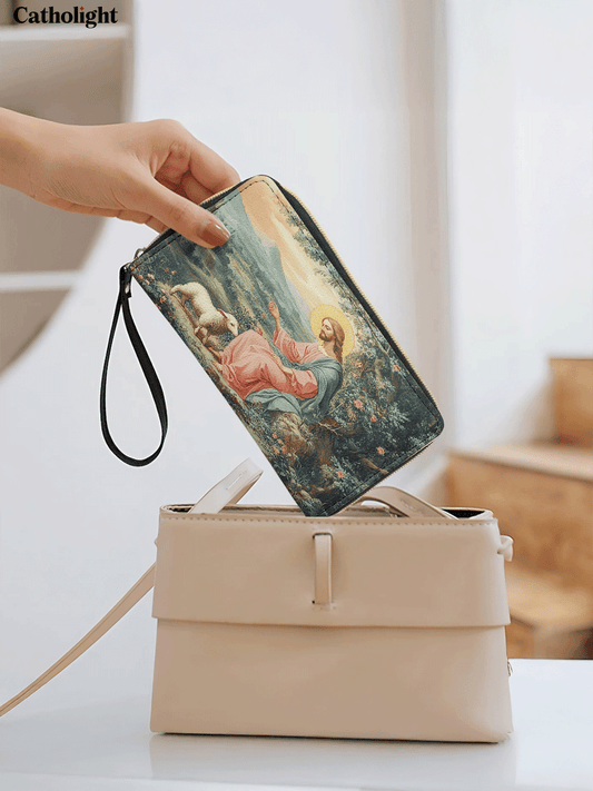 Divina  The Shepherd's Grace - Leather Wallet Purse