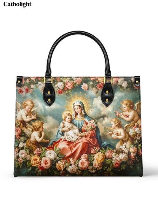 Divina  Halo Of Roses Leather Bag