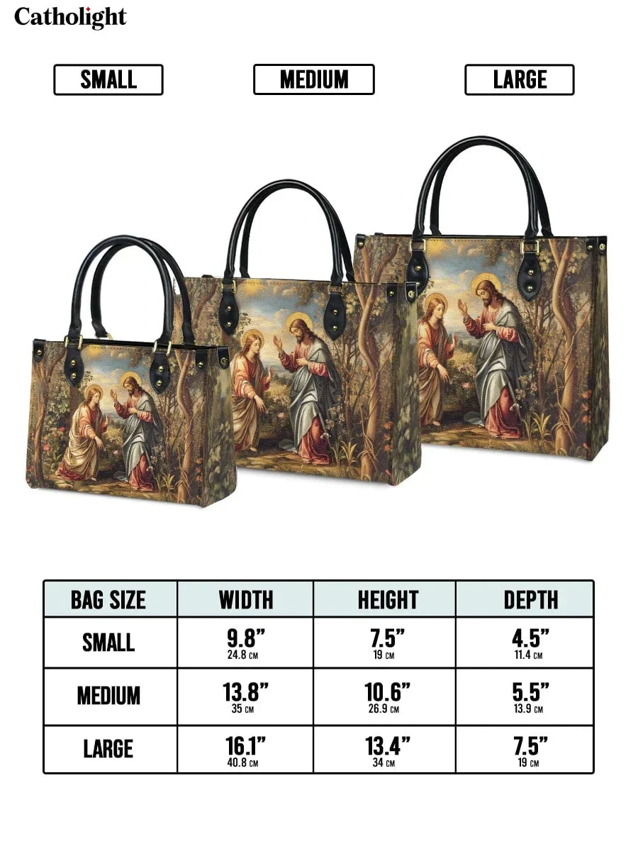 Divina  Christ and Mary Magdalene Leather Bag
