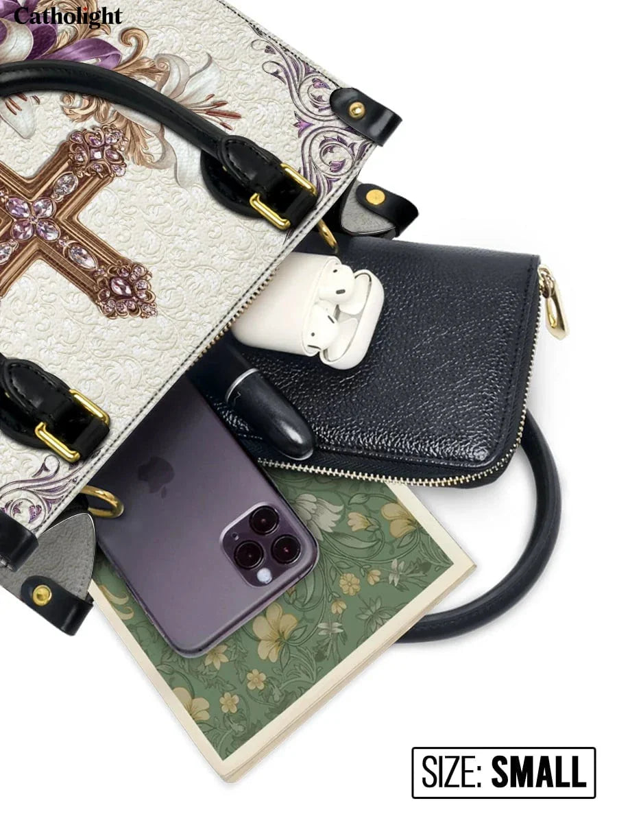 Divina  Faith & Florals Leather Bag