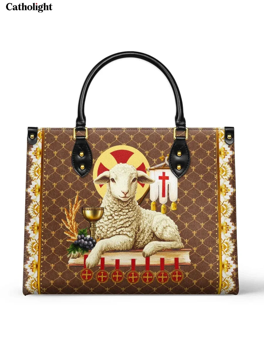 Divina  Agnus Dei Leather Bag