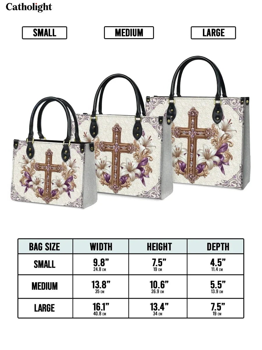 Divina  Faith & Florals Leather Bag