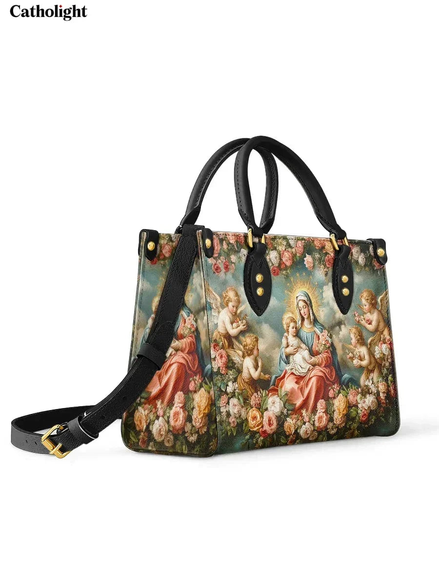 Divina  Halo Of Roses Leather Bag