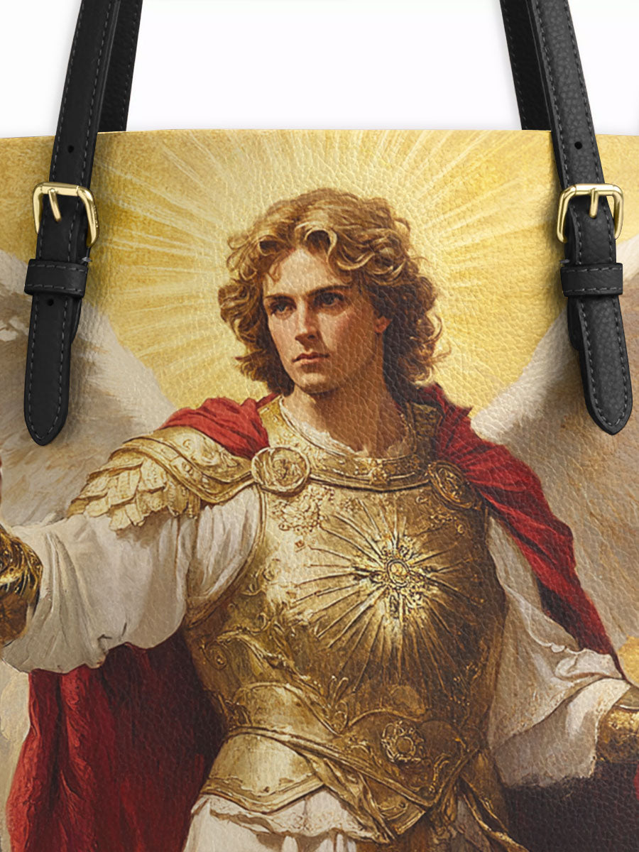 Divina Guardian of Light Leather Tote Bag